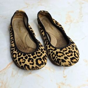 Hush puppies calf hair leopard print